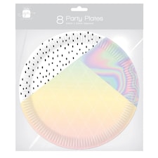 Pack of 8 Rose Sunset Retro 9" Party Plates