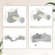 image 7 of PawHut4 Piece Cat Wall Shelves Wall-Mounted Tree with Platforms Light Grey