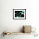 image 2 of Aurora Borealis Northern Lights Sky Mountain Peak 9x7" Black Framed Wall Art Print