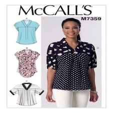 McCall's 7359 Paper Sewing Pattern – Women’s Top, Sizes Zz (L–XL–XXL), Easy