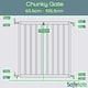 image 5 of Bettacare Chunky Wooden Screw Fit Dog Gate, 63.5cm - 105.5cm, White, Wooden Dog Gate Gate, Screw Fit Pet Stair Gate, Puppy Gate