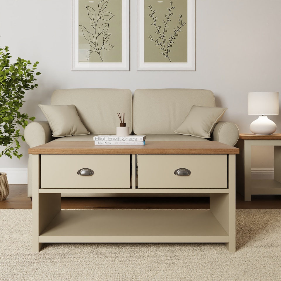 image 1 of Lancaster 2 Drawer Coffee Table