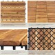 image 4 of Outdoor Tiles Tabula - easy click installation, acacia wood, weather-safe | Brown | brown | 31 x 31 x 2,20 cm | 40