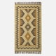 image 2 of Homescapes Ravar Brown and Gold Kilim Wool Rug - 160 x 230 cm | Brown | 160 x 230 cm