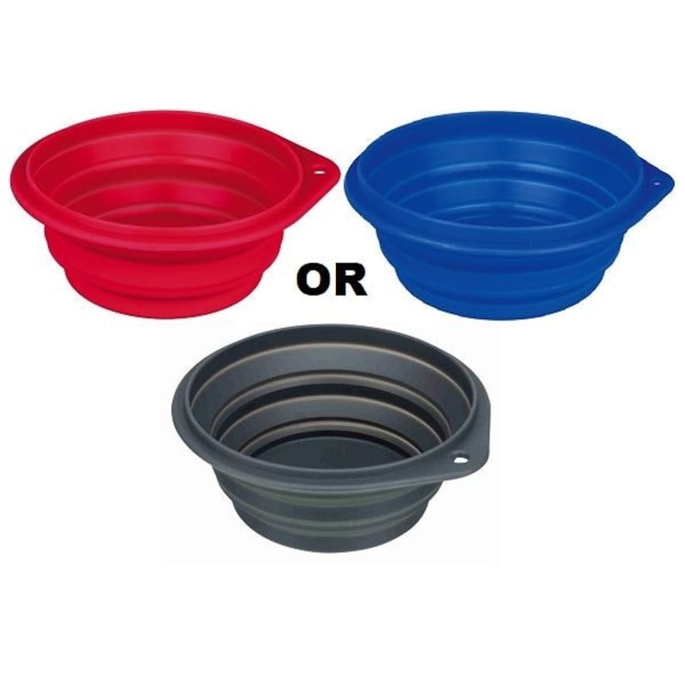 Trixie Silicone Dog Travel Bowl - 0.5 L / 14 cm