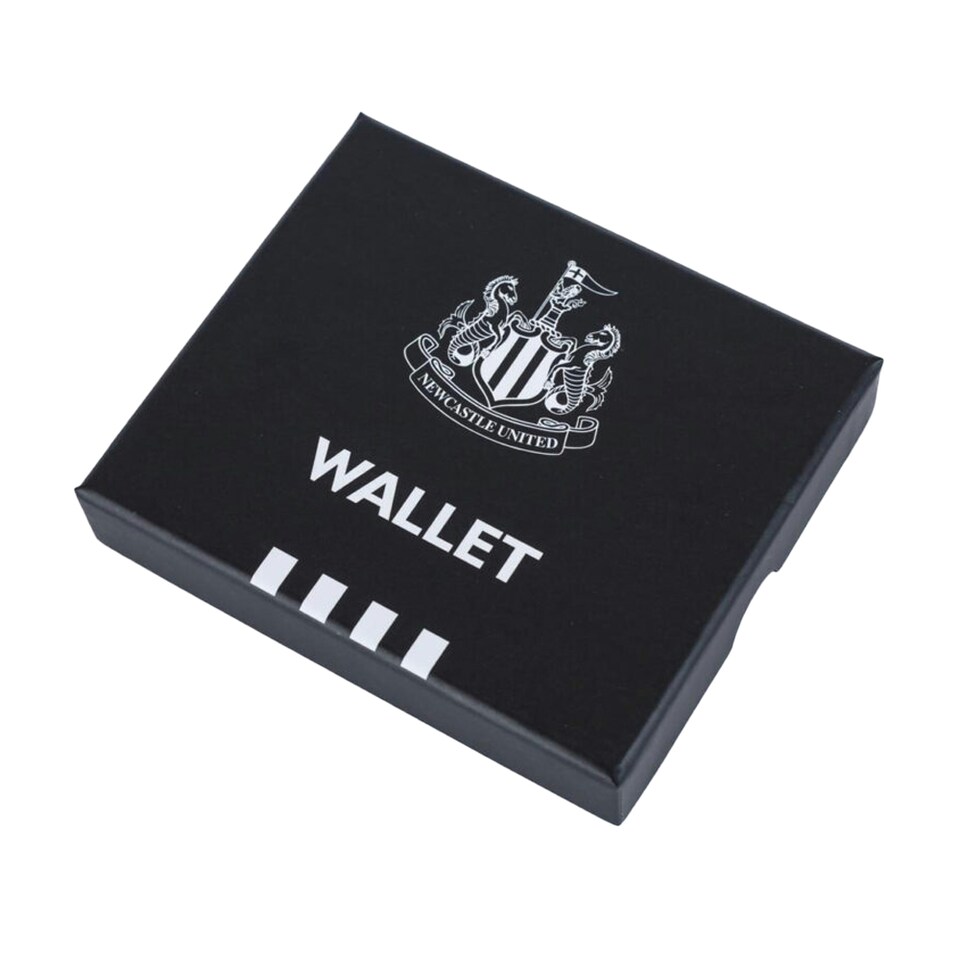 image 1 of Newcastle United FC Premium Leather Wallet | Black | Black | 1