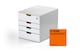 image 1 of Durable VARICOLOR MIX SAFE Lockable Desktop Organiser 4 Drawer Storage | A4+ | White