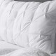 image 3 of OHS Quilted Hotel Cushion Soft Filled Bounce Back Luxury Quality Plump Plush Bed Pillow White | 48 x 74cm