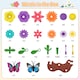 image 3 of 54 PCS DIY Flower Garden Toy Creative Building & Planting Set for Girls