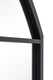 image 4 of The Arcus - Black Metal Framed Window Arched Garden Wall or Fence Mirror 69" X 33" (174CM X 85CM) | Black