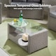 image 3 of VonHaus 4 Seater Rattan Effect Garden Furniture Set