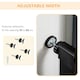 image 5 of PawHut Pressure Fit Safety Gate for Stairs w/ Auto Close 75-82 cm - Black