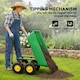 image 4 of Outsunny 75L Garden Cart Trolley Dump Wheelbarrow Trailer Truck 4 Wheels