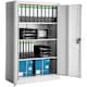image 1 of Filing Cabinet - 4 adjustable shelves, lockable, 140 x 90 x 40 cm | Grey | grey | 40 x 90 x 140 cm | 1