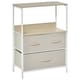 image 1 of HOMCOM 3 Drawer Storage Chest Unit Home w/ Shelves Home