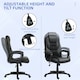 image 3 of HOMCOM Executive Office Chair High Back Computer Chair with Armrests Black