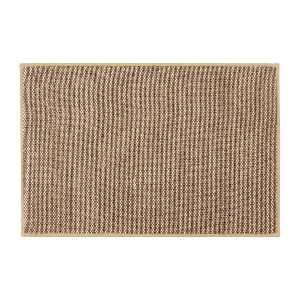 image 1 of JVL Antarra Machine Washable Entrance Doormat, 50 x 75cm - Beige