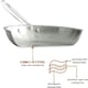 image 3 of Vinod Triply Stainless Steel Cookware Fry pan with Stainless Lid 28cm