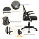 image 4 of Yaheetech  Mesh Office Chair with 90° Flip-up Armrests | Black