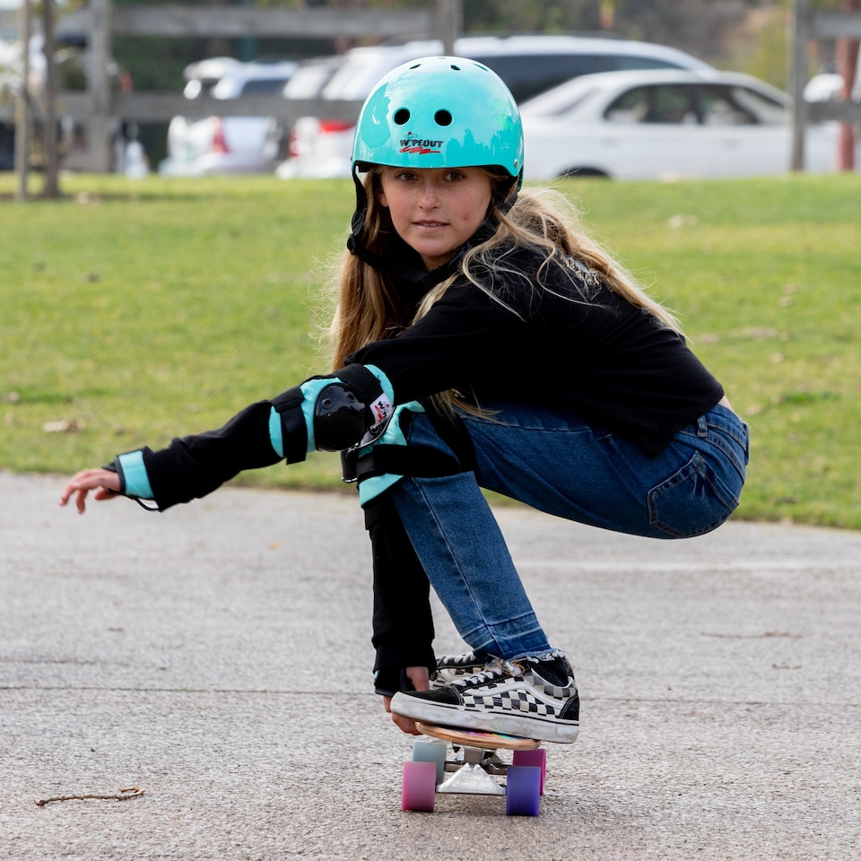 image 1 of Wipeout Dry Erase Kids Cycle Helmet - Teal Blue 5+ | Blue