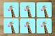image 3 of Concept giraffe with bubble gum on color background (Placemat & Coaster Set)
