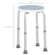 image 8 of HOMCOM 360 Degree Swivel Shower Stool, Non-Slip Feet, Disabled, Blue