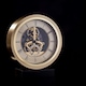 image 2 of Wm.Widdop Round Skeleton Clock on Base Gold