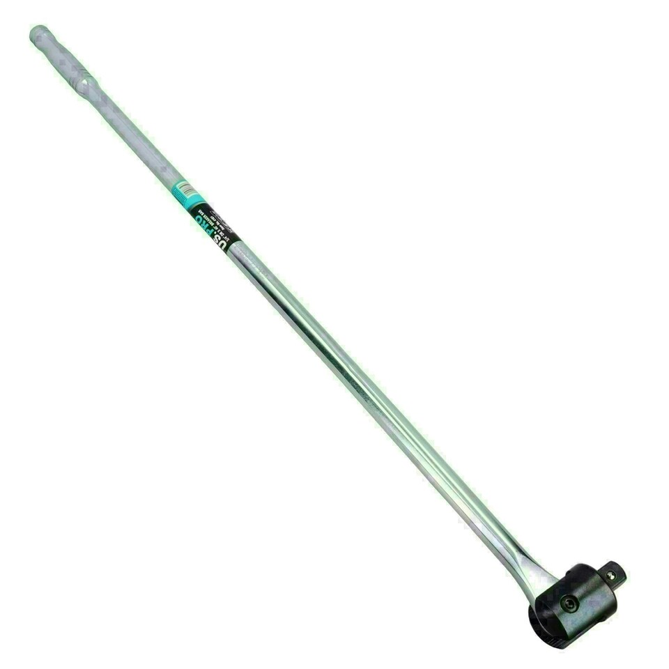image 1 of 3/4" Drive Breaker Power Bar 40" Long Knuckle with 1/2" Drive Socket Adapter