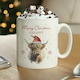 image 2 of Personalised Highland Cow Christmas Mug