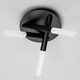 image 4 of BHS Cindy Flush Ceiling Light, Black