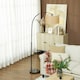 image 6 of HOMCOM Standing Lamp for Living Room, Floor Lamp with Foot Switch, Black | Black
