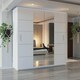 image 2 of Modern Wavy Sliding Mirror Wardrobe 120/150/180/203cm White/Black/Grey/Oak White | 180cm