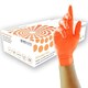 image 2 of Unigloves Orange Pearl Box of 100 Nitrile Gloves