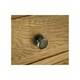 image 2 of Classic Oak Single Pedestal Dressing Table with Dressing Stool