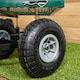image 6 of Heavy Duty Green Metal Garden Festival Cart Truck Trolley Wheelbarrow