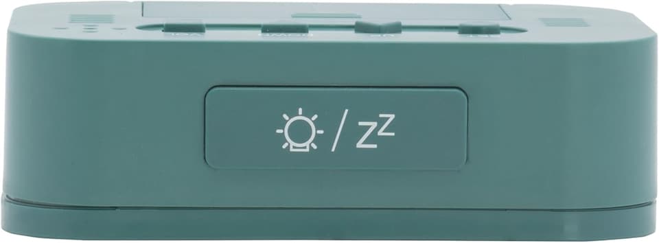 image 1 of Acctim Kyle Digital Alarm Clock, LCD Digital Display with White Backlight, Snooze Function, Volume Control | Green | Lagoon