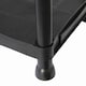 image 5 of 4 Tier Black Plastic Heavy Duty Shelving Racking Storage Unit
