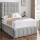 image 2 of 5ft King Size Grey,Ottoman Lift Up Storage Tall Headend Boucle Soft Fabric Upholstered Bed Frame