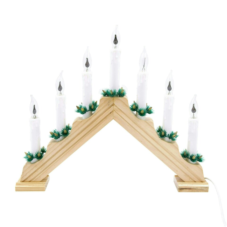 image 1 of The Christmas Workshop 70800 Wooden Christmas Candle Bridge