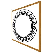 Decorative egyptian (Picture Frame) Brown | Oak | XS