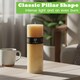 image 5 of Nicola Spring Round Vanilla Pillar Candles - 140 Hours - Cream - Pack of 3 - Vanilla Candle Home Fragrance Aromatherapy
