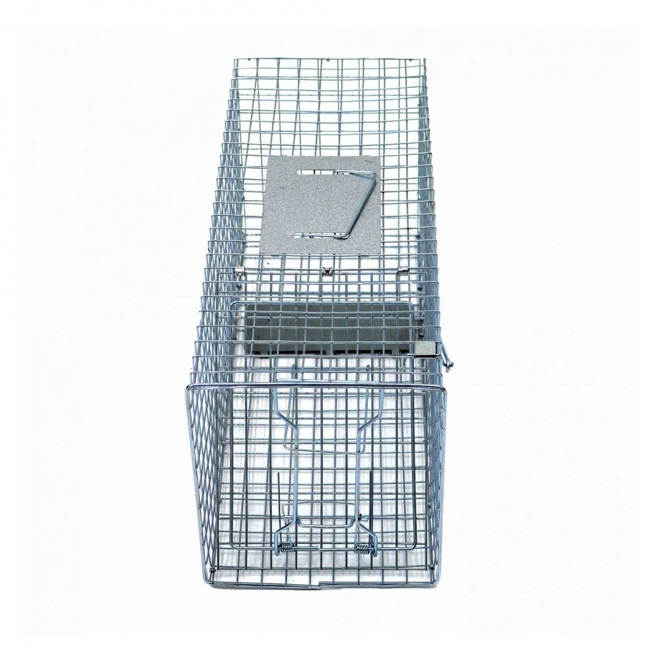 image 1 of Oypla Medium Humane Animal Rodent Rat Pest Trap Cage - 61.5 x 19 x 21cm