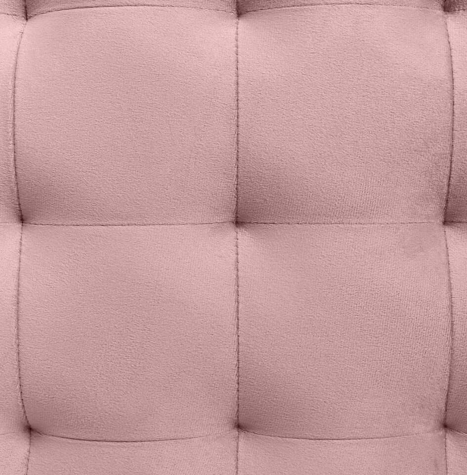 image 1 of OHS Matte Velvet Soft Round Foldable Footstool Seat Storage Organiser Ottoman | Pink | Blush Pink