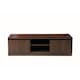 image 1 of Modern TV Unit 120cm Media Cabinet 2 Doors & Shelf Wenge Turin