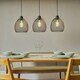 image 3 of ValueLights Novo 3 Way Matte Black Ceiling Light Low Hanging Pendant