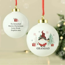 Personalised Gonk Christmas Bauble