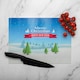 image 2 of Merry Christmas Cover Art Dining Glass Chopping Board | Multi