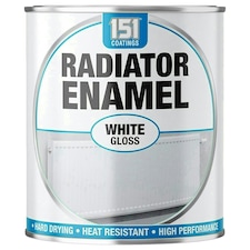 151 Non Drip All Colours Paint Tin Exterior Interior Hard Drying 300ml White | Radiator