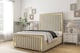 image 2 of Sloomy Boston Gold Cream Plush Bed Frame With 50" Upholstered Headboard 4'6 Double