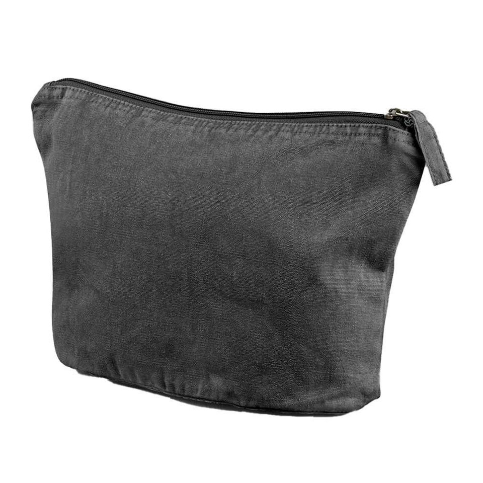 image 1 of Westford Mill Garment Dyed Accessory Bag - Vintage Black - 21cm x 18cm x 9cm